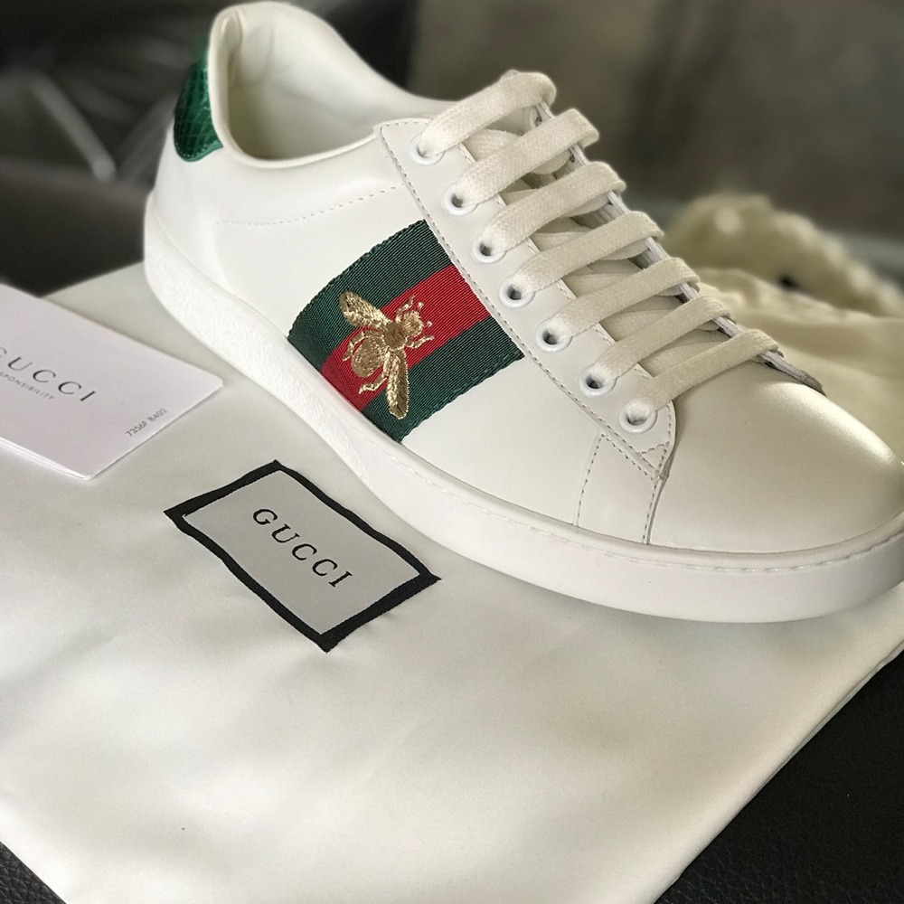 Authentic Gucci Ace embroidered sneaker Orig. $620